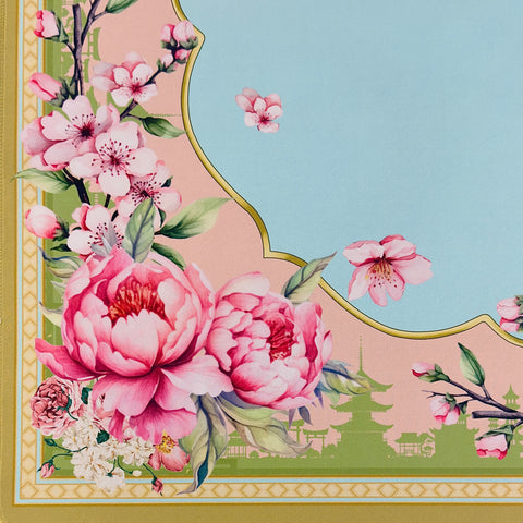 a close up of a painting