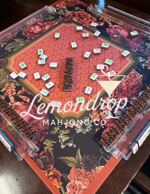 Garnet Blooms Mahjong Mat - Mahjong Mat