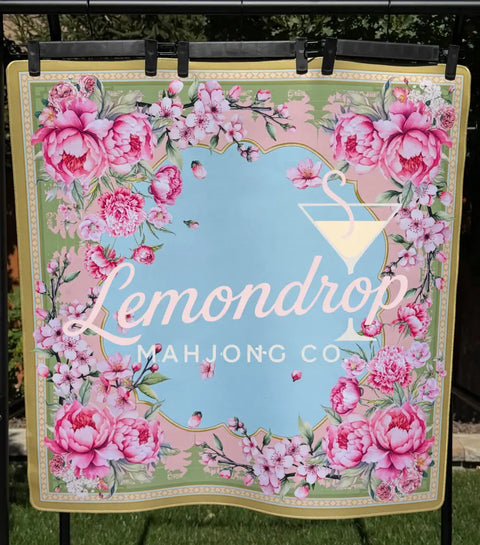 Pretty in Peonies Mat - Mahjong Mat