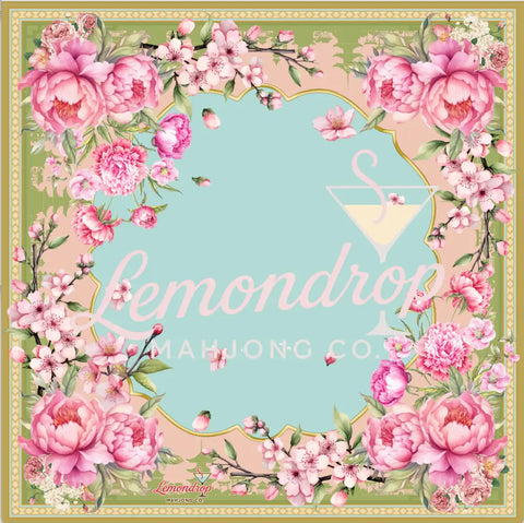Pretty in Peonies Mat - Mahjong Mat