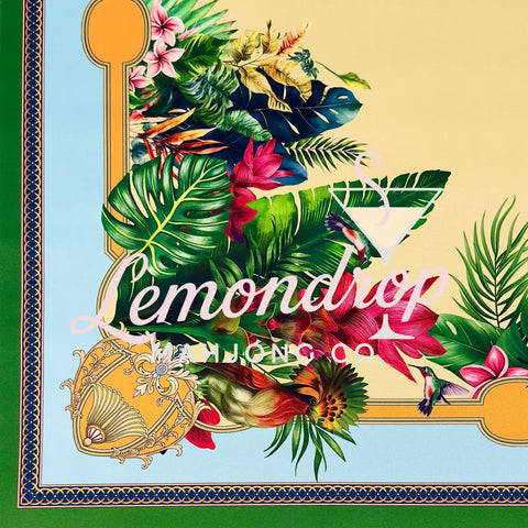 a colorful floral design on a fabric