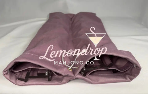 Velvet Mahjong Rack Storage Bag - Lilac