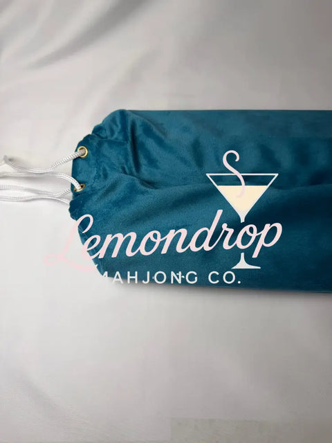 Velvet Mahjong Rack Storage Bag - Teal - accessories