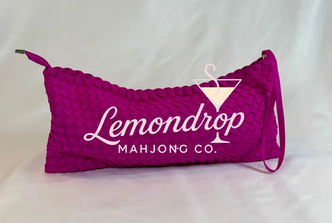Woven Neoprene Tile/Accessory Bag - Hot Pink