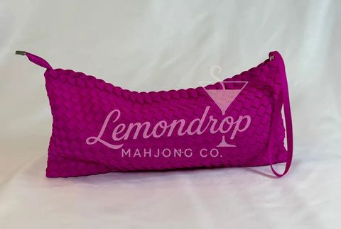 Woven Neoprene Tile/Accessory Bag - Hot Pink