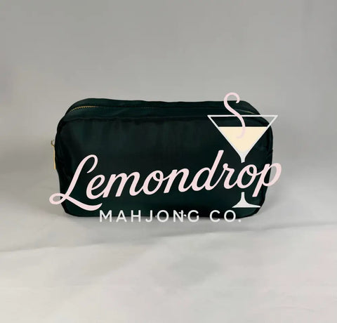 Zippered Nylon Tile Bag - Forrest Green