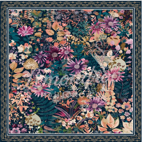 Floral Affair Mat - Mahjong Mat
