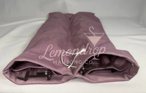 Velvet Mahjong Rack Storage Bag - Lilac
