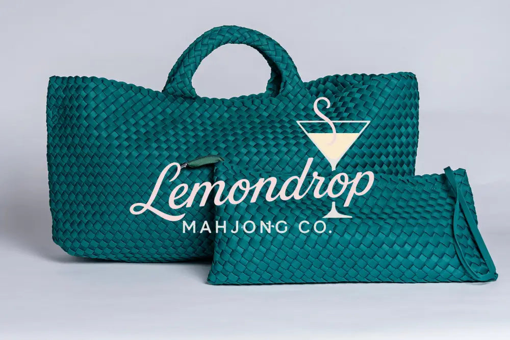 シャオロンパック Woven Neoprene Mahjong Carry All Bag & Pouch - Lemondrop Mahjong Co
