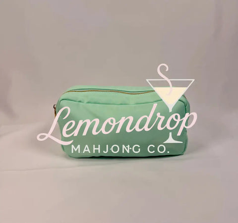 Zippered Nylon Tile Bag - Mint